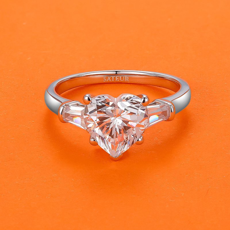 heart shaped sateur ring