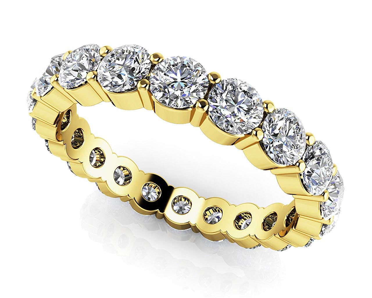 Zhannel Round Diamond Eternity Band