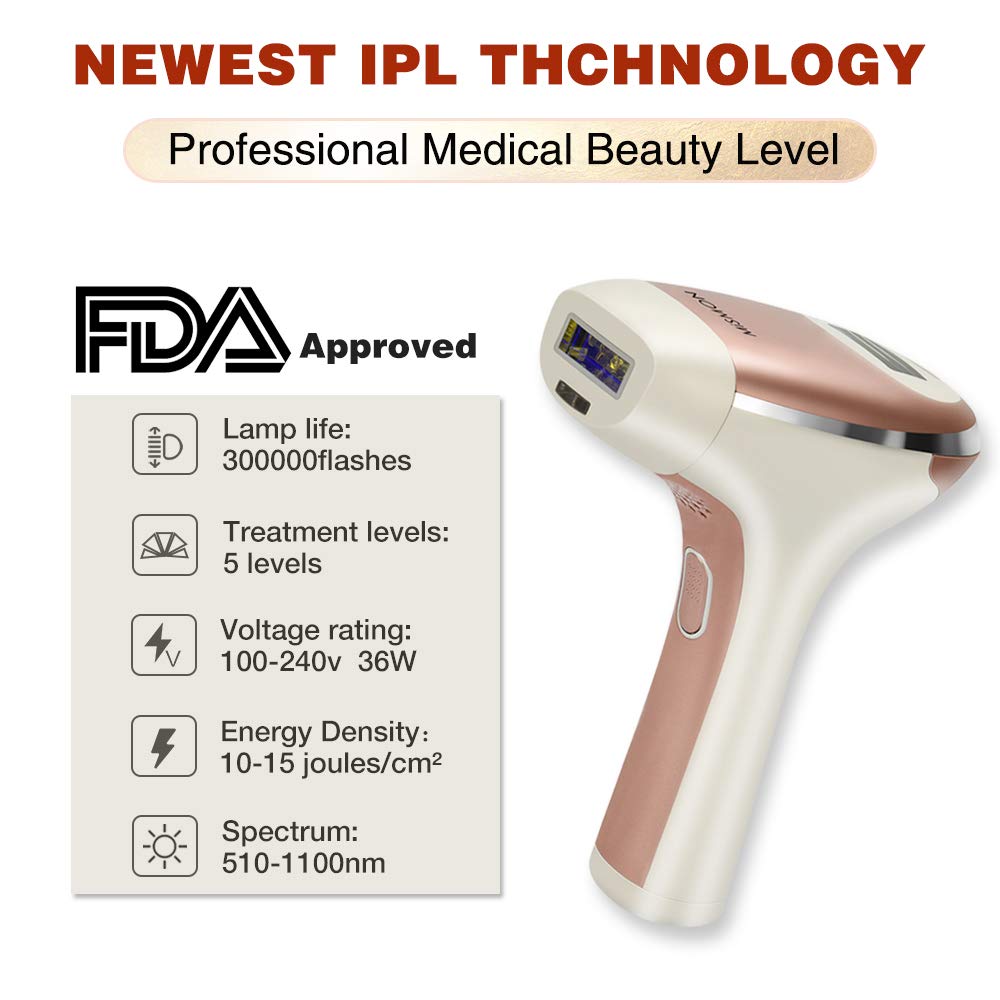 MiSMON IPL hair removal Device for Men and Women