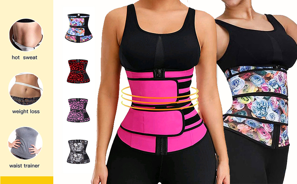 Acelitt Women Waist Trainer Weight Loss Corset Trimmer Belt