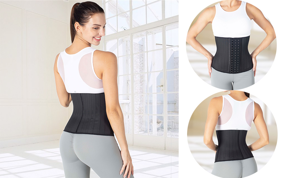 ECOWALSON Waist Trainer for Women Corset Cinher Body Shaper 