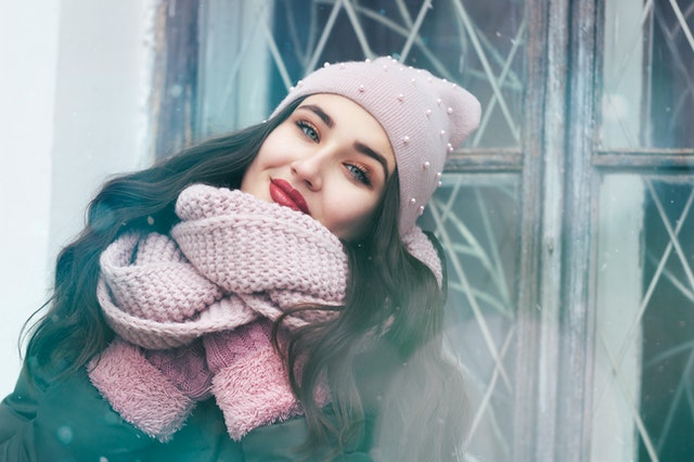 girl in winter clothing